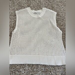 Abercrombie & Fitch Cream Knit Sweater Small